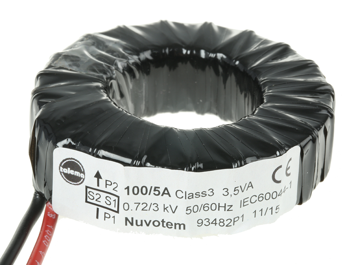 Nuvotem Talema 934 Series Current Transformer, 100A Input, 100:5