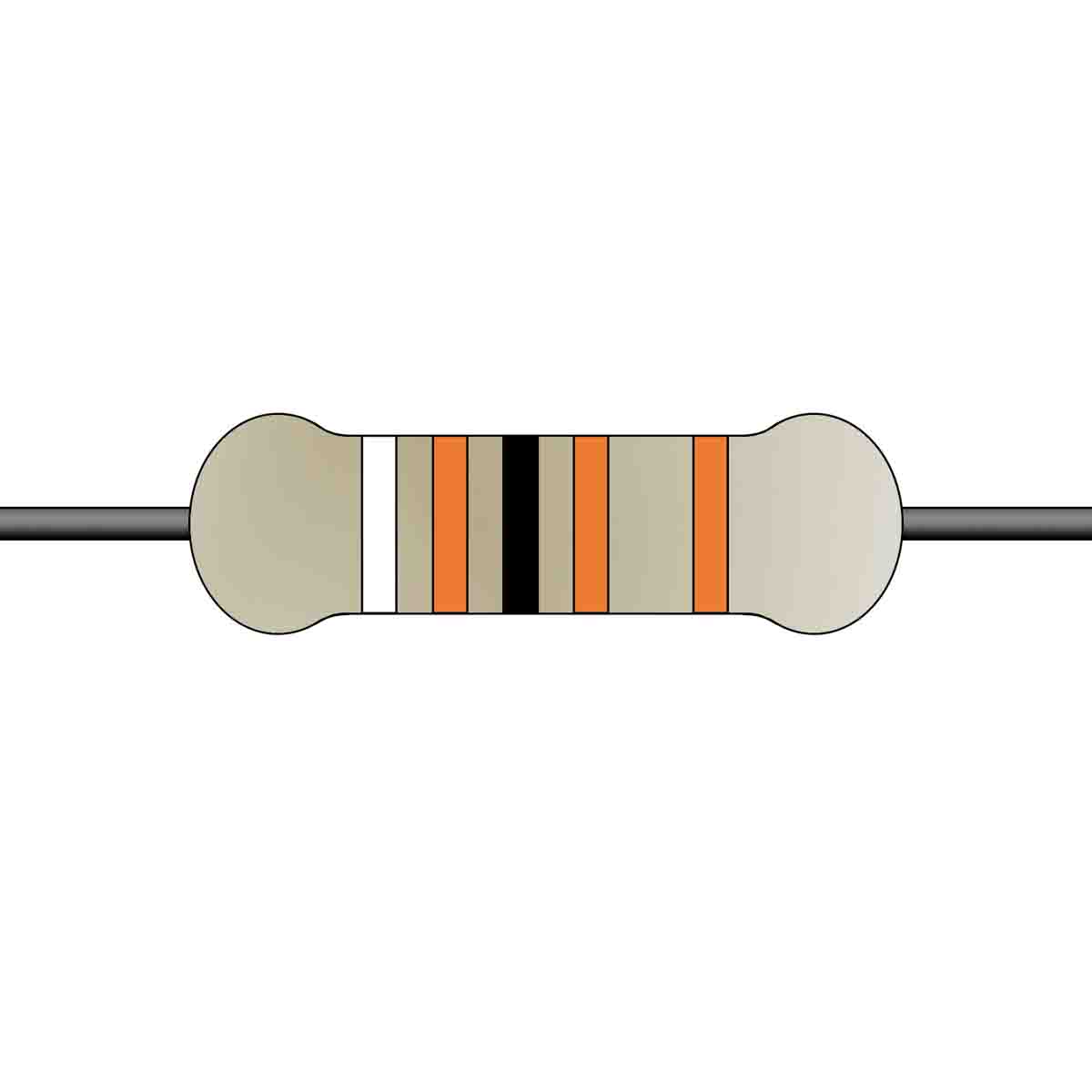 Yageo 9.1kΩ Metal Film Fixed Resistor 0.5W ±1% MFR50SFTE52-9K1
