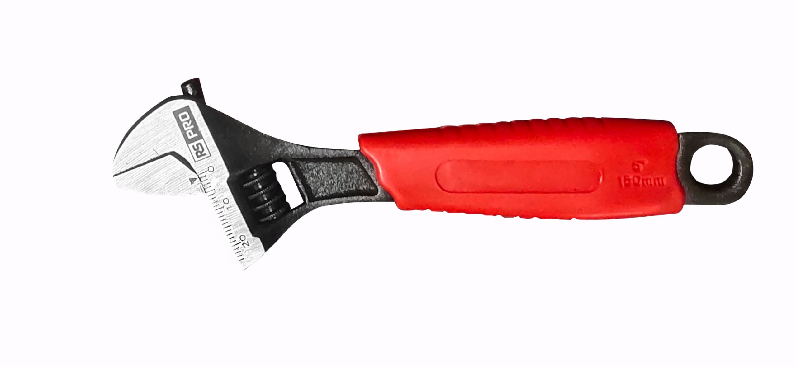 RS PRO Adjustable Spanner, 160 mm Overall, 24mm Jaw Capacity, Plastic Handle