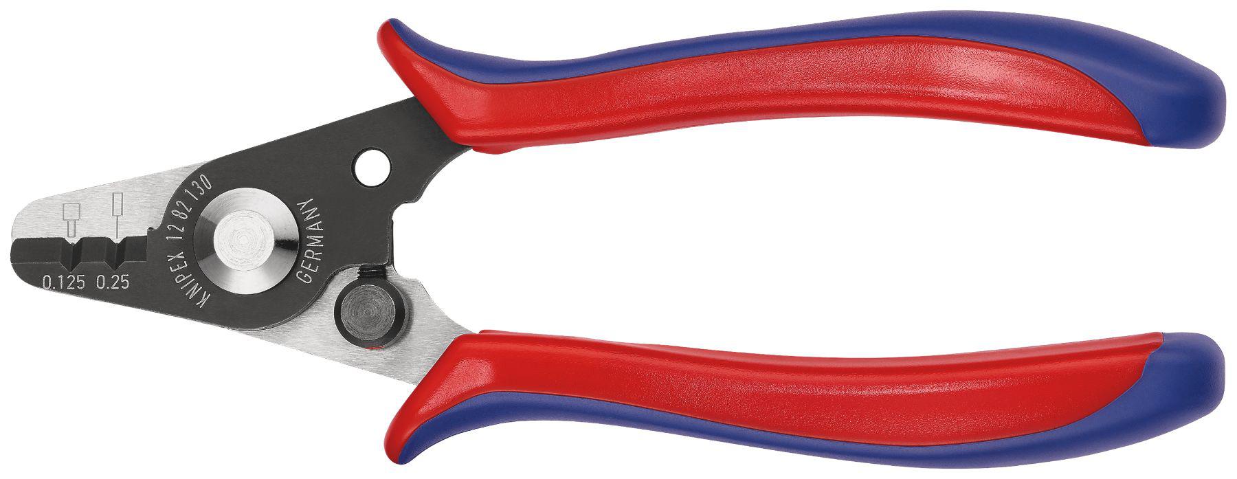 Knipex Stripping Pliers, 0.125mm Min, 0.25mm Max, 178 mm Overall