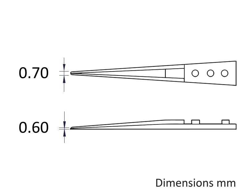 ideal-tek Zirconia Toughened Aluminium, Tweezer Tips
