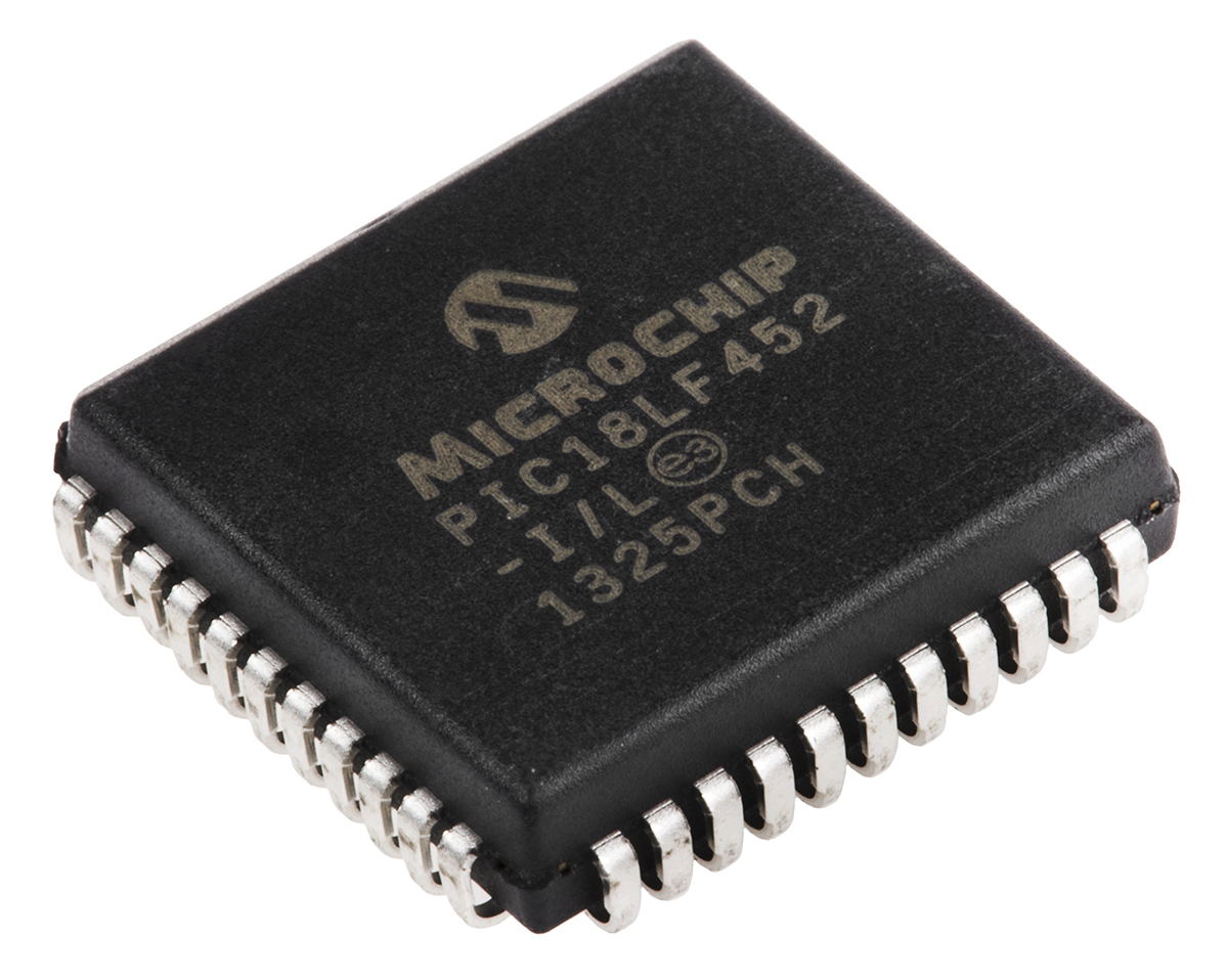 Microchip PIC18LF452-I/L, 8 bit PIC, PIC18LF452 Microcontroller, 40 MHz, 32kB FLASH, 44-Pin PLCC