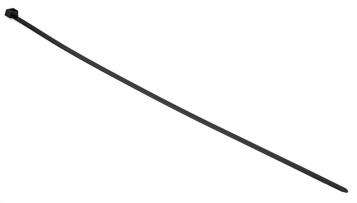 HellermannTyton Cable Tie, 460mm x 7.6 mm, Black Polyamide 6.6 (PA66), Pk-100