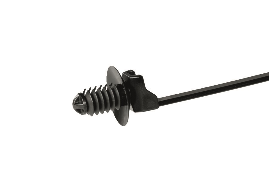HellermannTyton Cable Tie, 165mm x 4.6 mm, Black Polyamide, Pk-1500