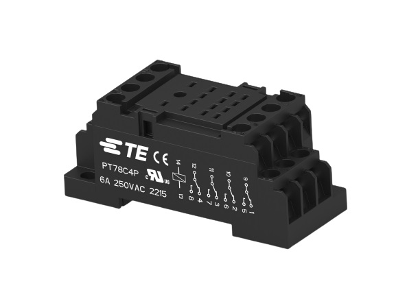 TE Connectivity 2071566 14 Pin 230V DIN Rail Relay Socket, for use with Relay