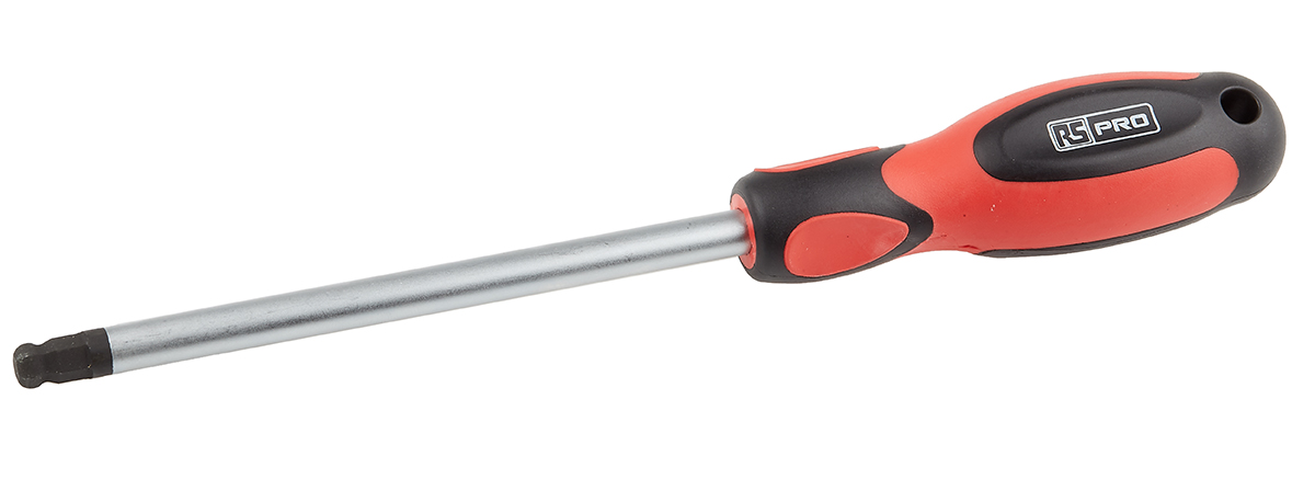 RS PRO Ball End Hexagon  Screwdriver, 8 mm Tip, 150 mm Blade