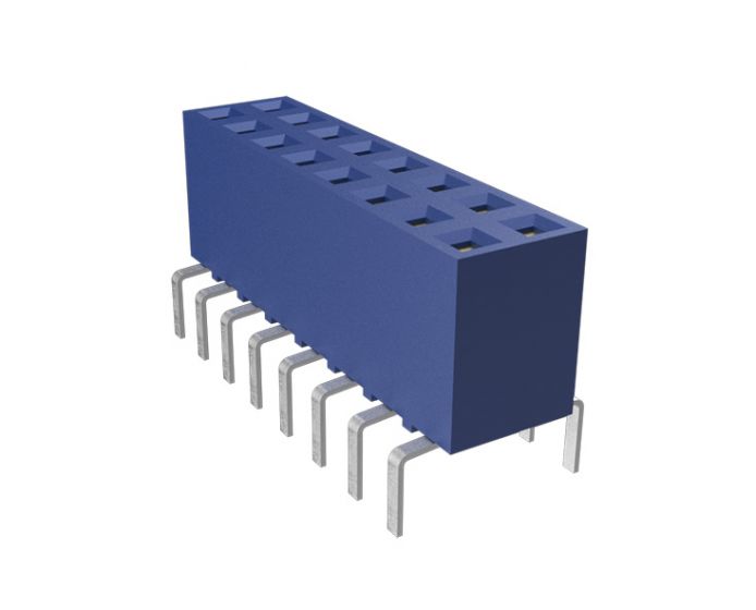 Amphenol Communications Solutions Dubox Series Vertical Through Hole PCB Header, 20 Contact(s), 2.54 mm Pitch, 2 Row