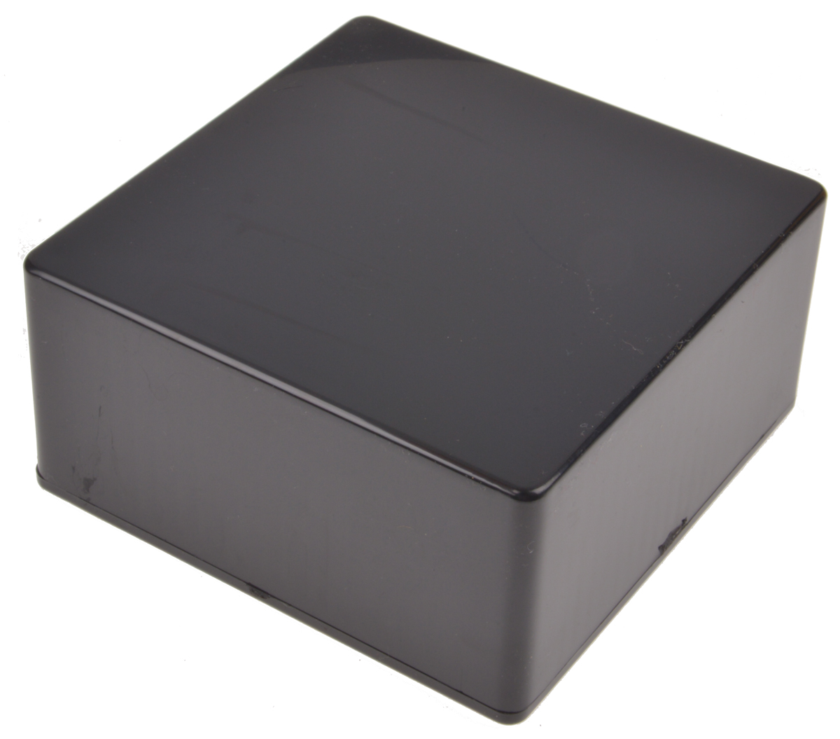 Hammond 1591 Series Black Flame Retardant ABS Enclosure, IP54, Black Lid, 120 x 120 x 59mm