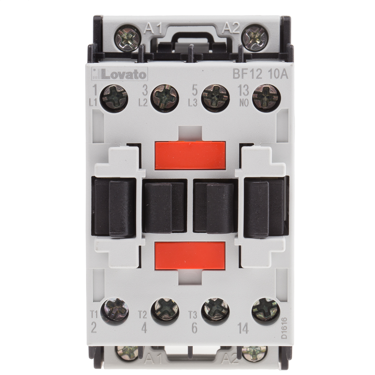 Lovato Orange BF Contactor, 230 V ac Coil, 3-Pole, 12 A, 5.5 kW, 3NO, 440 V ac