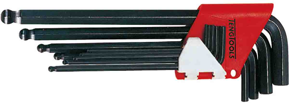 Teng Tools 9 piece L Shape Metric Hex Key Set, 1.5 → 10mm