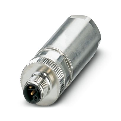Phoenix Contact, SACC-M12MSL-4PL-CM SH IP65 Silver Cable Mount 4P Power Connector Plug, Rated At 16A, 63 V dc