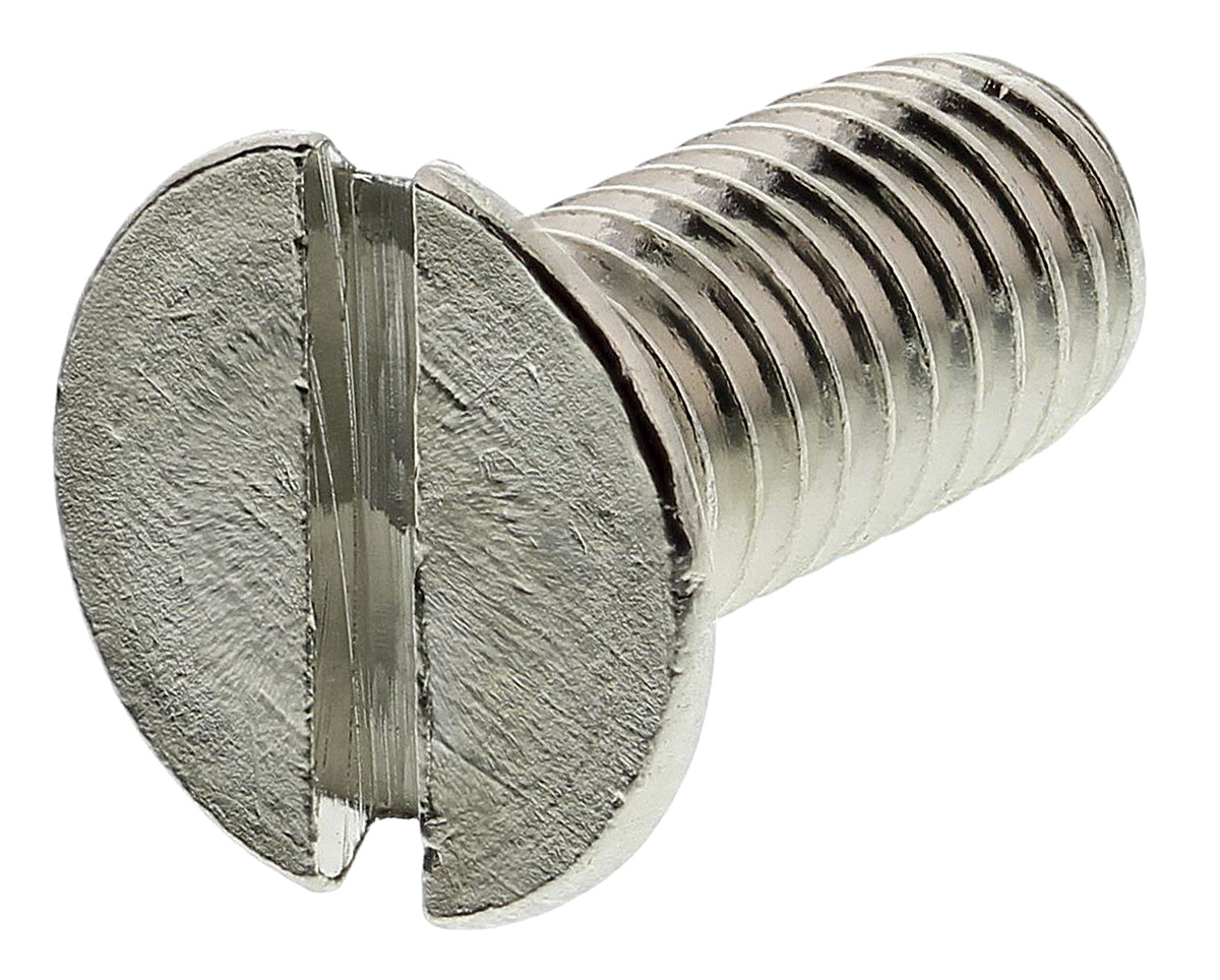 RS PRO Slot M5 Countersunk Brass Machine Screws DIN 963 x 12.0mm