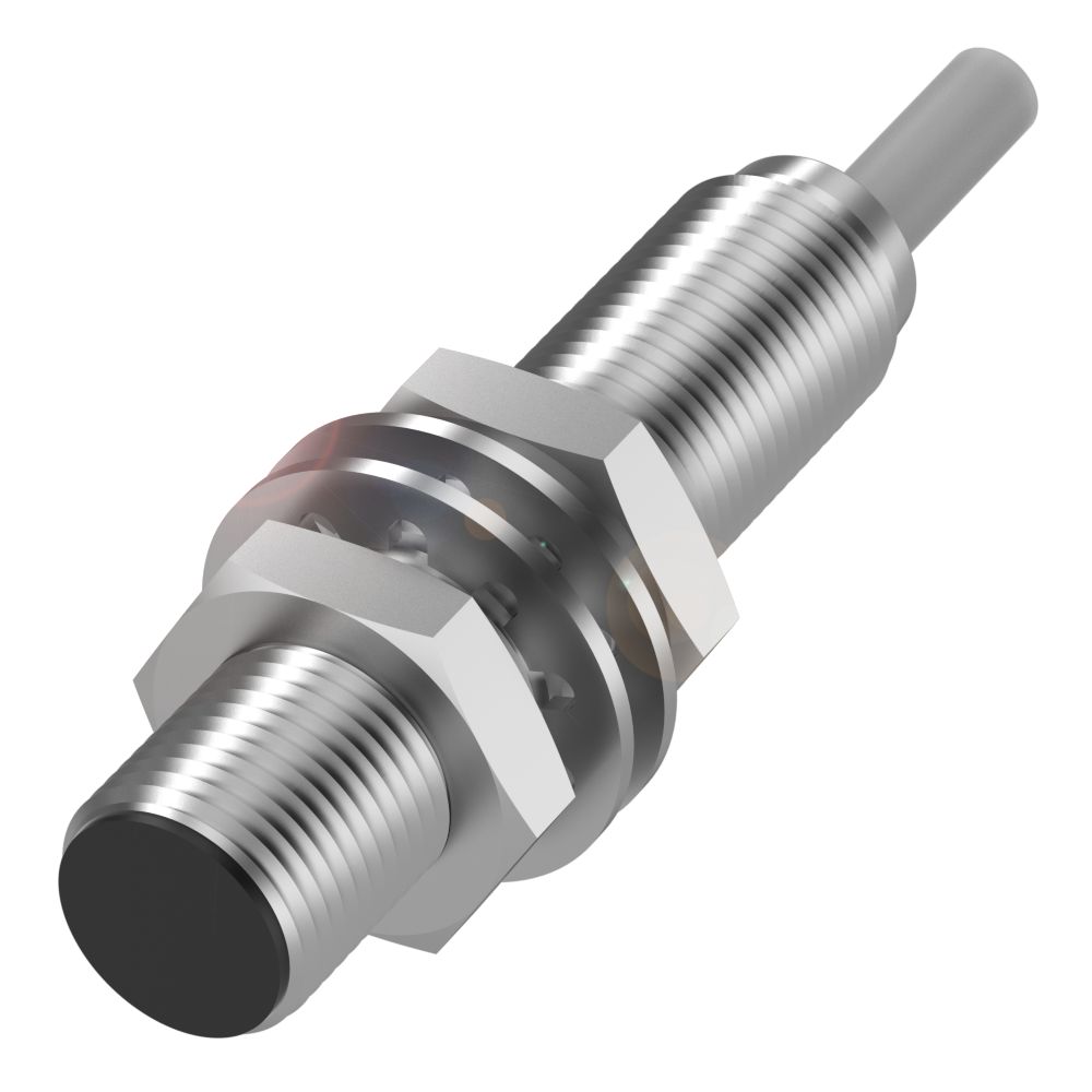 BALLUFF Inductive Threaded Barrel Proximity Sensor, M12, 1.5 mm Detection, NPN NO, 10 → 30 V dc