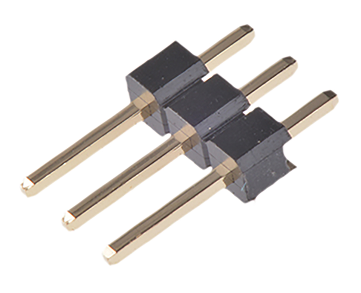 Wurth Elektronik WR-PHD Series Straight Through Hole Pin Header, 3 Contact(s), 2.54mm Pitch, 1 Row(s), Unshrouded