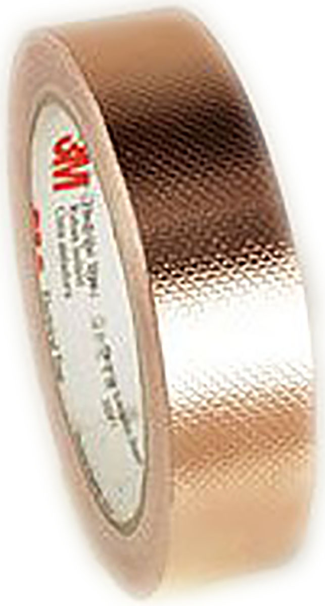 3M 1245 Conductive Metallic Tape, 12mm x 16m