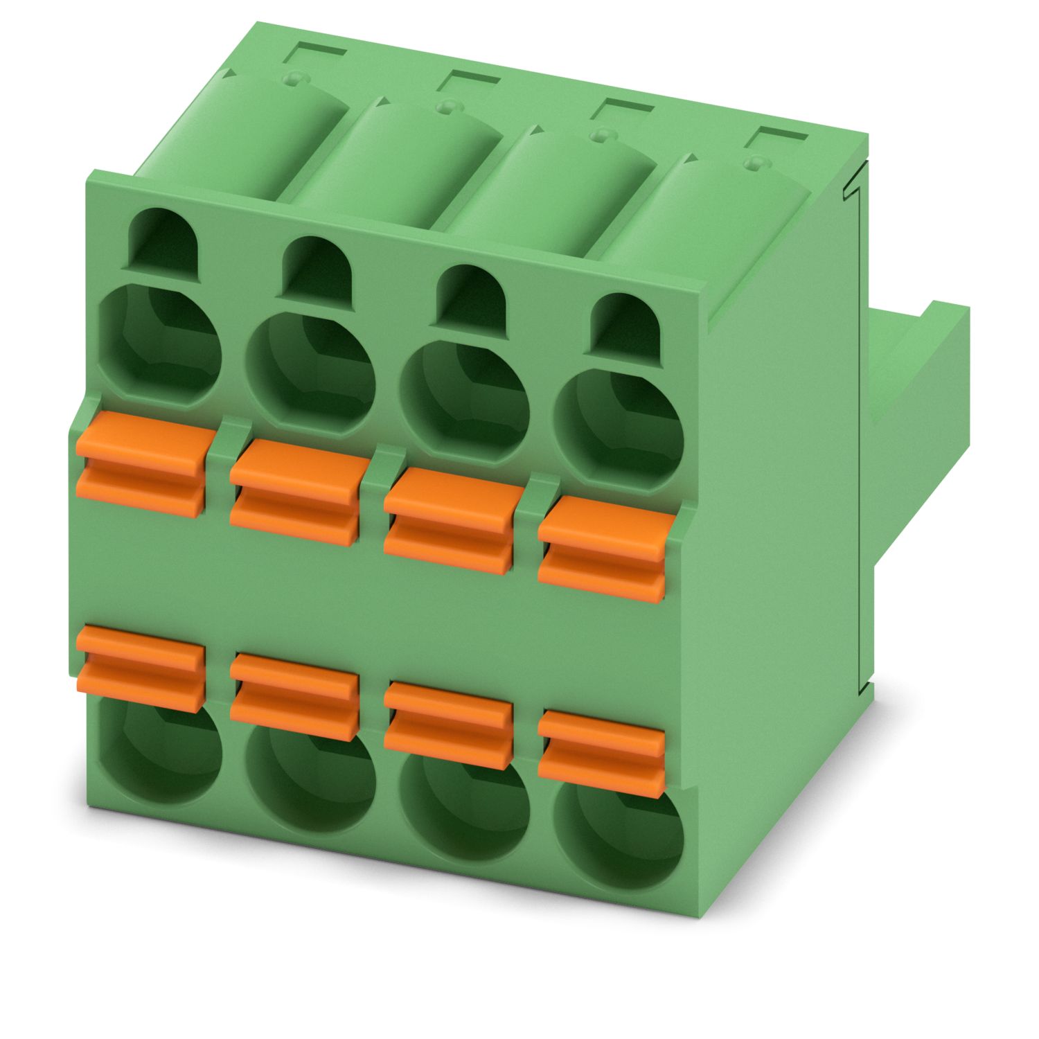 Phoenix Contact, 5.08mm Pitch, TFKC 2.5/ 4-ST-5.08, 4 Way, Pluggable Terminal Block, Plug, Spring Cage Termination,