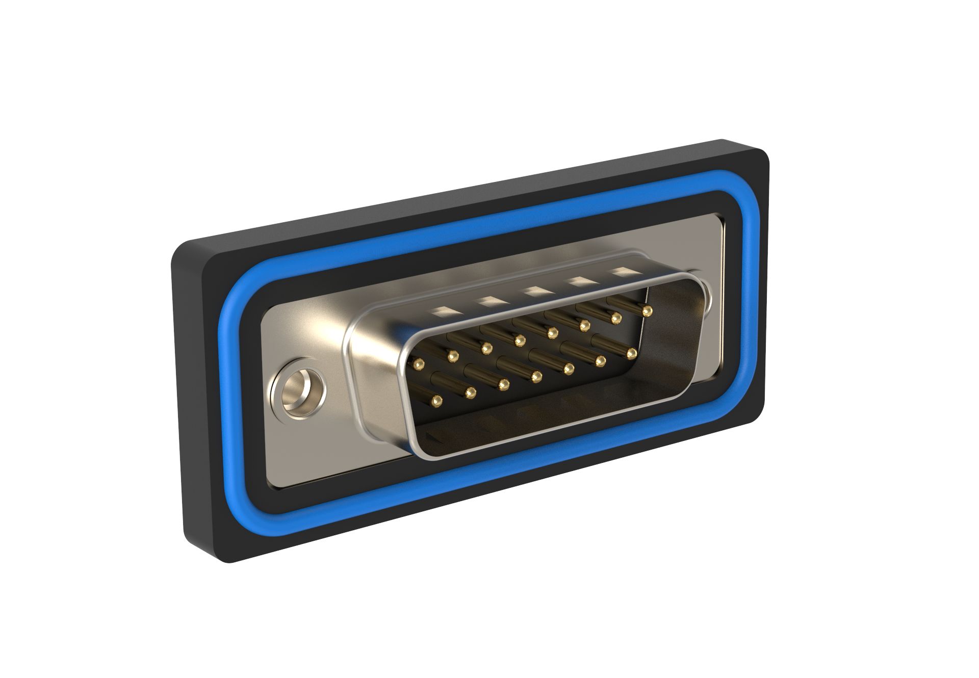 Amphenol Communications Solutions ED 15 Way Panel Mount D-sub Connector Plug, 2.77mm Pitch