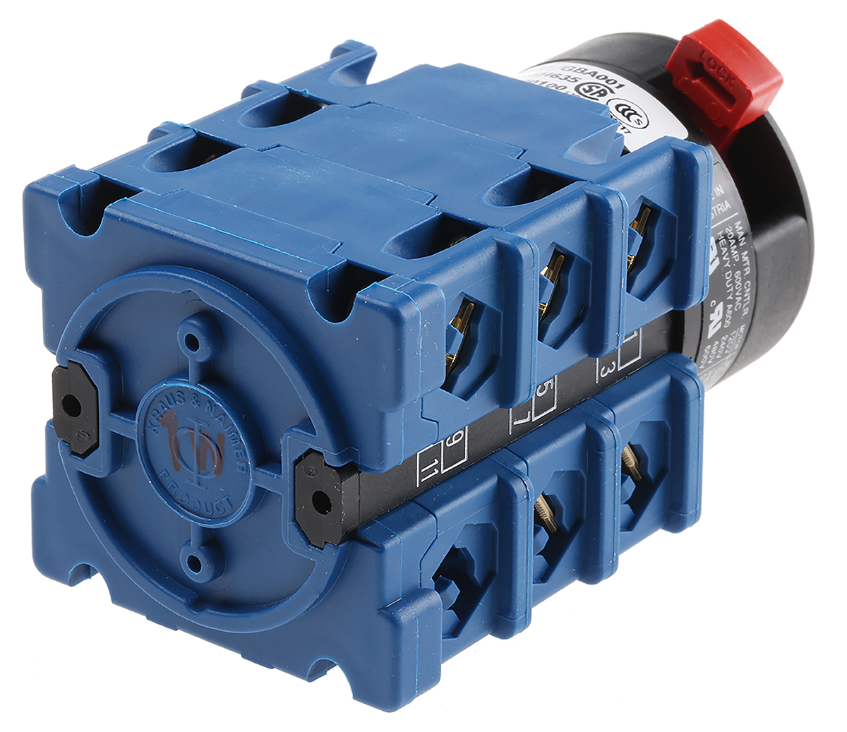 Kraus & Naimer, SP 5 Position 60° Multi Step Cam Switch, 20A