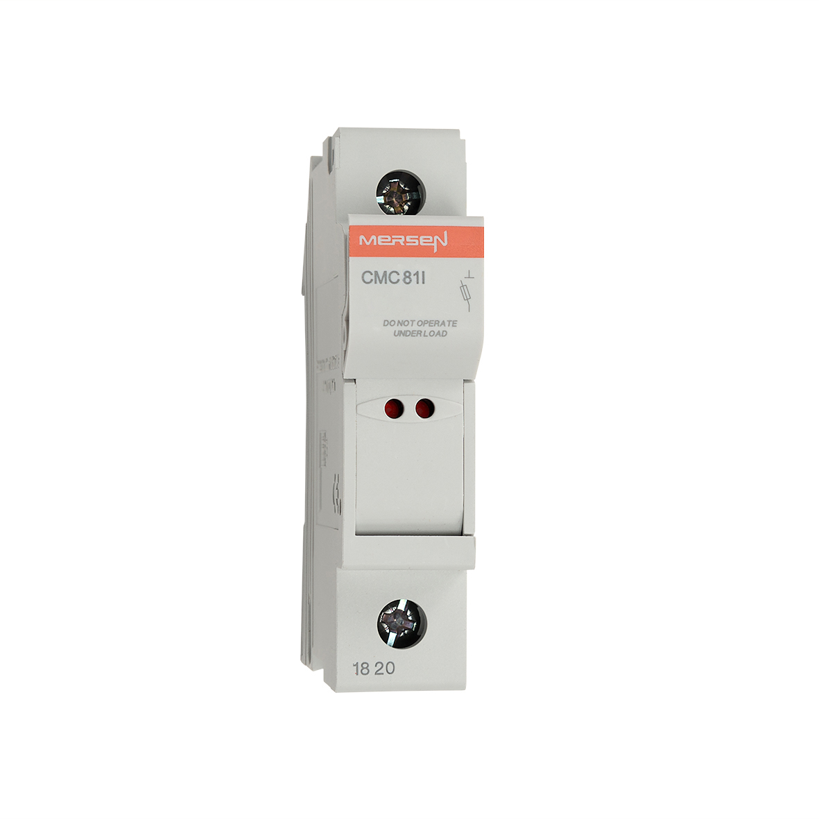 Mersen 25A Rail Mount Fuse Holder for 8 x 31mm Fuse, 1P, 400V ac