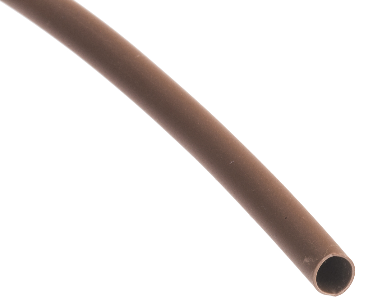 RS PRO PVC Brown Cable Sleeve, 4mm Diameter, 30m Length