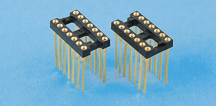 E-TEC 2.54mm Pitch Vertical 16 Way, Through Hole Turned Pin Open Frame IC Dip Socket