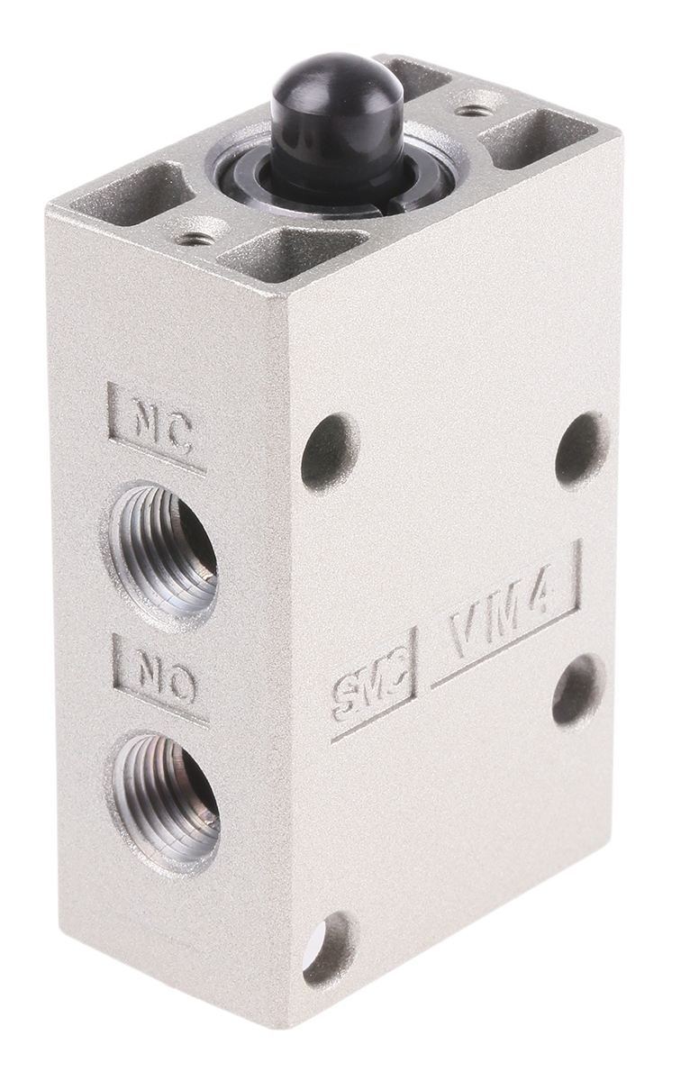 SMC Basic 3/2 Pneumatic Manual Control Valve VM400 Series, Rc 1/8, 1/8in, III B