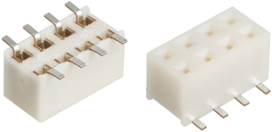 Hirose A3A Series Straight Surface Mount PCB Socket, 8-Contact, 2-Row, 2mm Pitch, Solder Termination