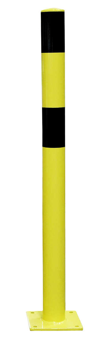 RS PRO Black & Yellow Steel Post