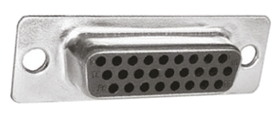 MH Connectors MHDDS 44 Way Cable Mount D-sub Connector Socket, 2.99mm Pitch