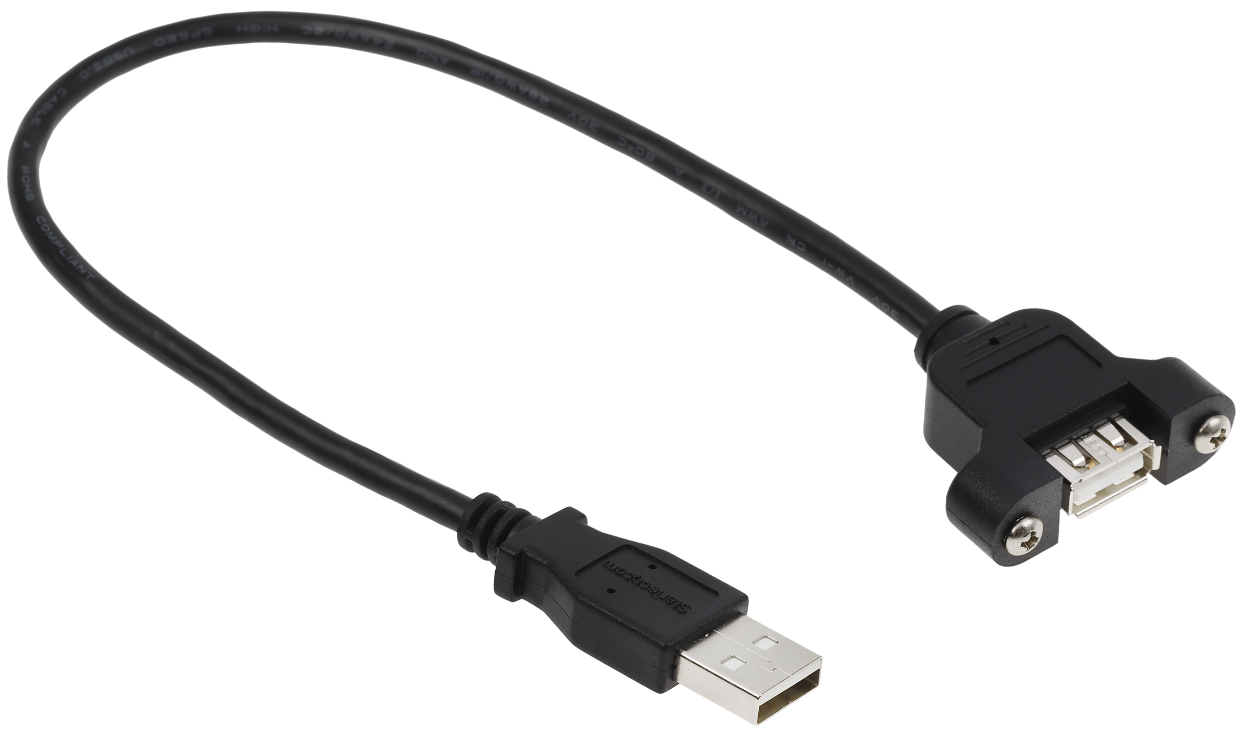 StarTech.com USB 2.0, Male USB A to Female USB A, 480Mbps, 300mm