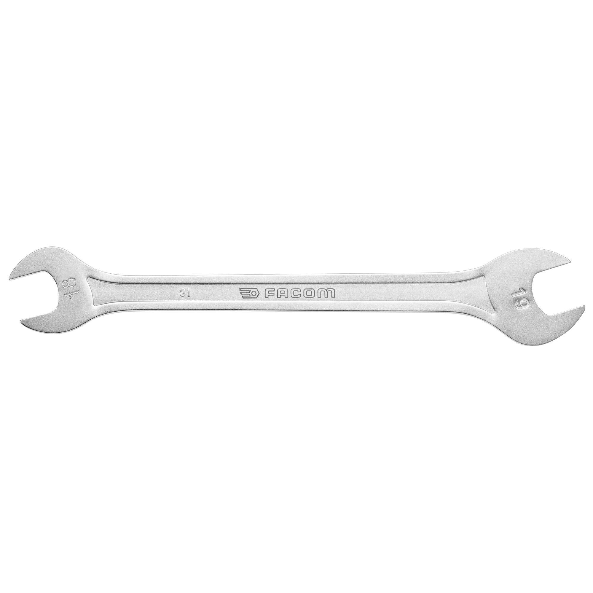 Facom 31 Series Open Ended Spanner, 18mm, Metric, Double Ended, 250 mm Overall