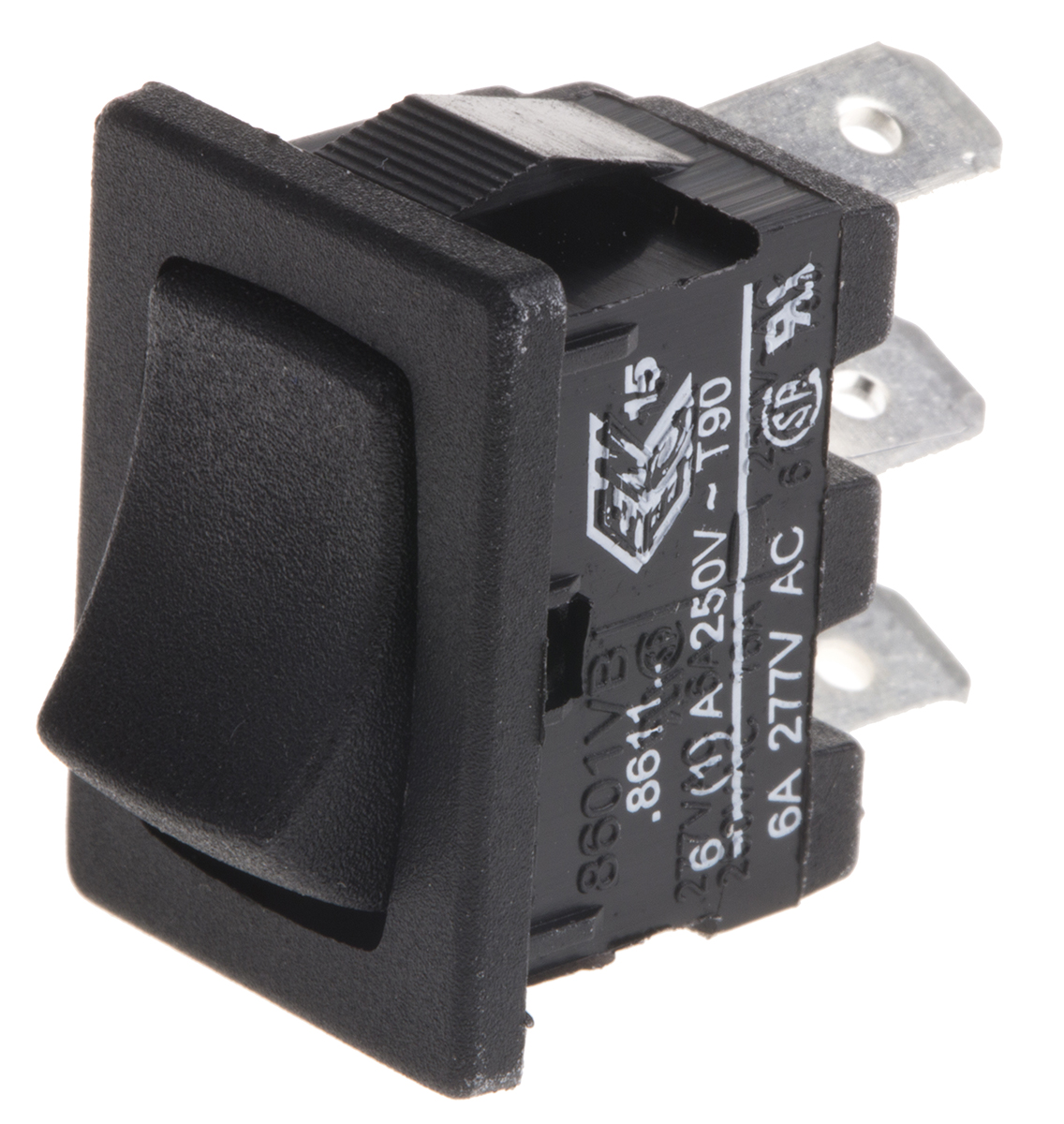 Arcolectric (Bulgin) Ltd SPST, (On)-On Rocker Switch Panel Mount