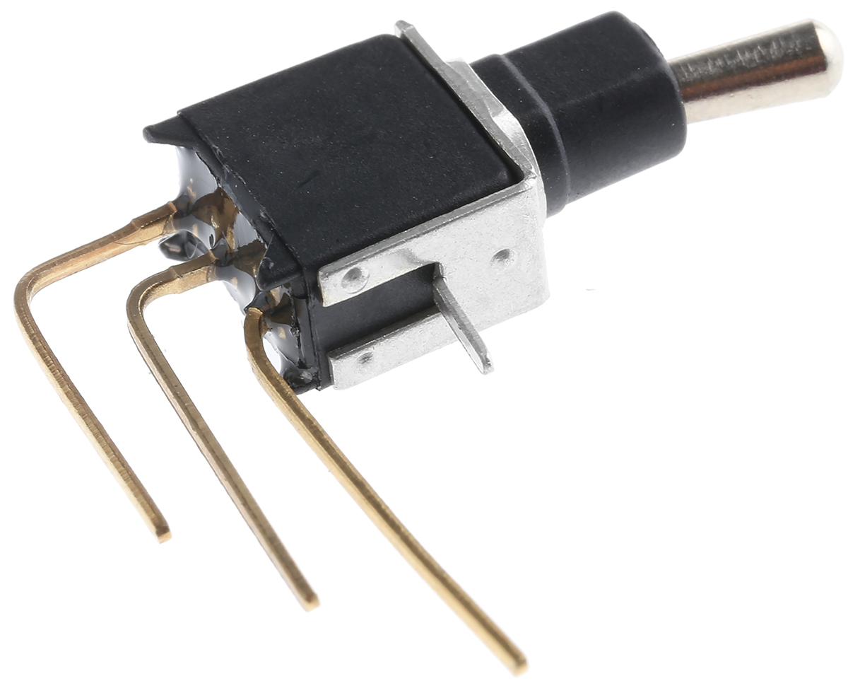 APEM Toggle Switch, PCB Mount, On-On, SPDT, Through Hole Terminal
