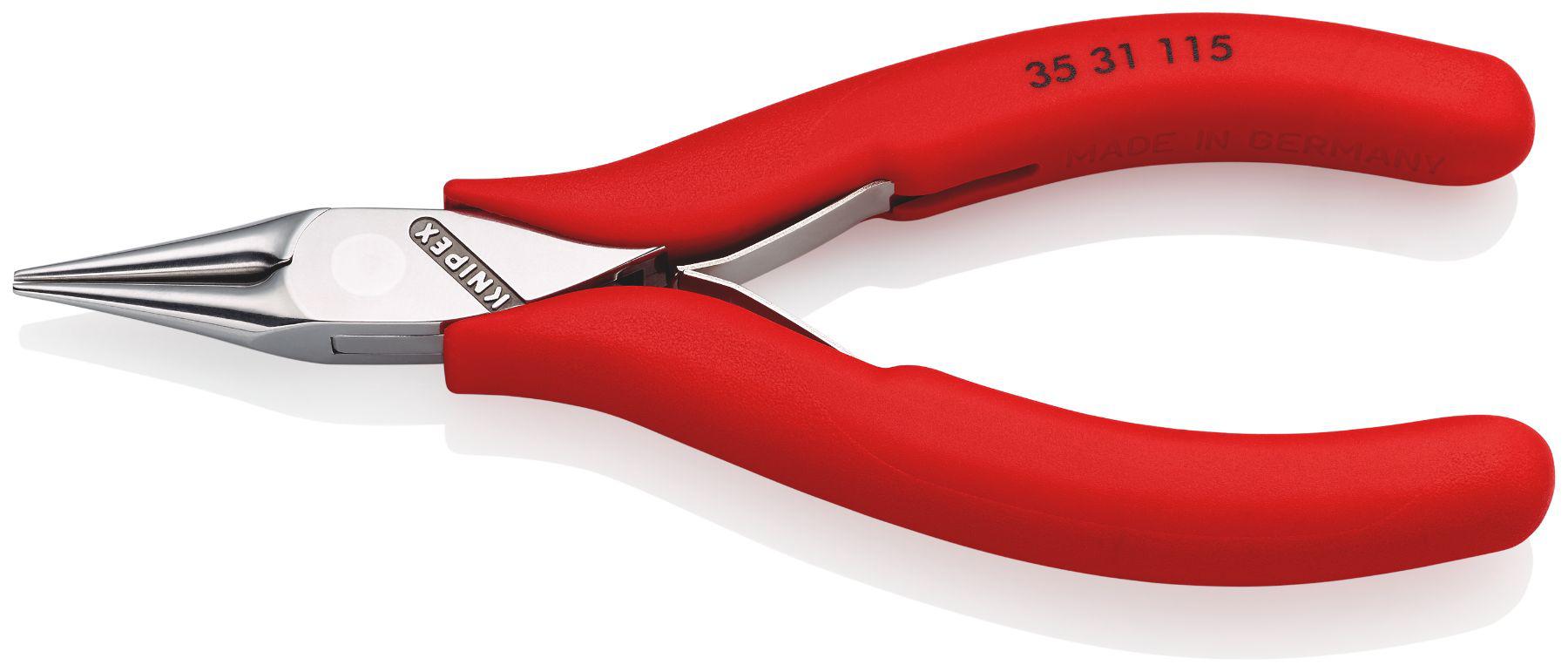 Knipex Pliers, 114 mm Overall, Straight Tip, 22,5mm Jaw