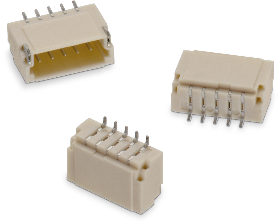 Wurth Elektronik WR-WTB Series Straight Surface PCB Header, 6 Contact(s), 1 mm Pitch, 1 Row, Shrouded