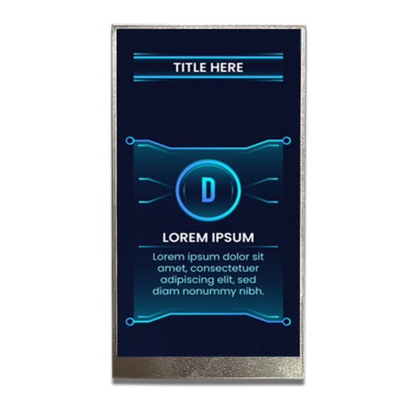 Midas MDT0500A-USBC IPS TFT TFT LCD Display / Touch Screen, 5in, 720 X 1280pixels