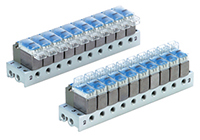SMC V100 series 12 station Metric M5 x 0.8 Manifold