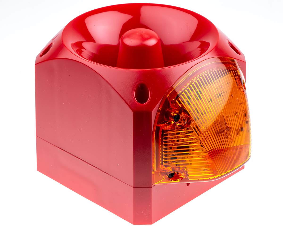 Klaxon Nexus Series Amber Sounder Beacon, 10 → 60 V dc, Wall Mount, 105dB at 1 Metre