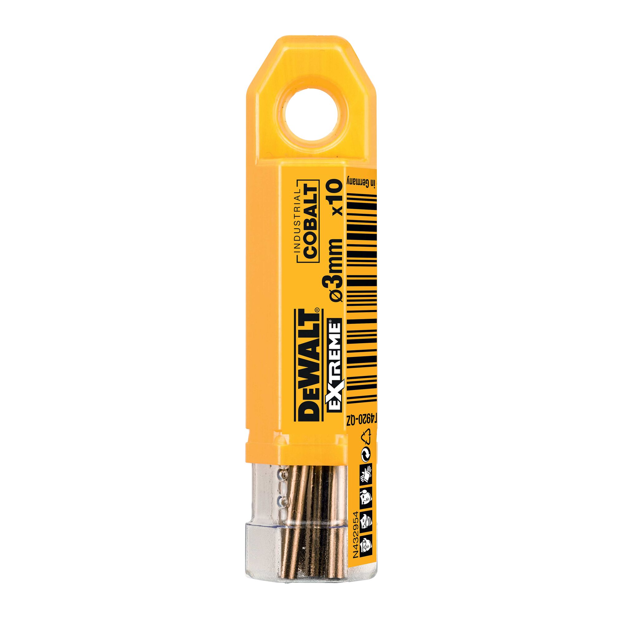 DeWALT DT492 Series HSS Twist Drill Bit for Metal, 3mm Diameter, 61 mm Overall