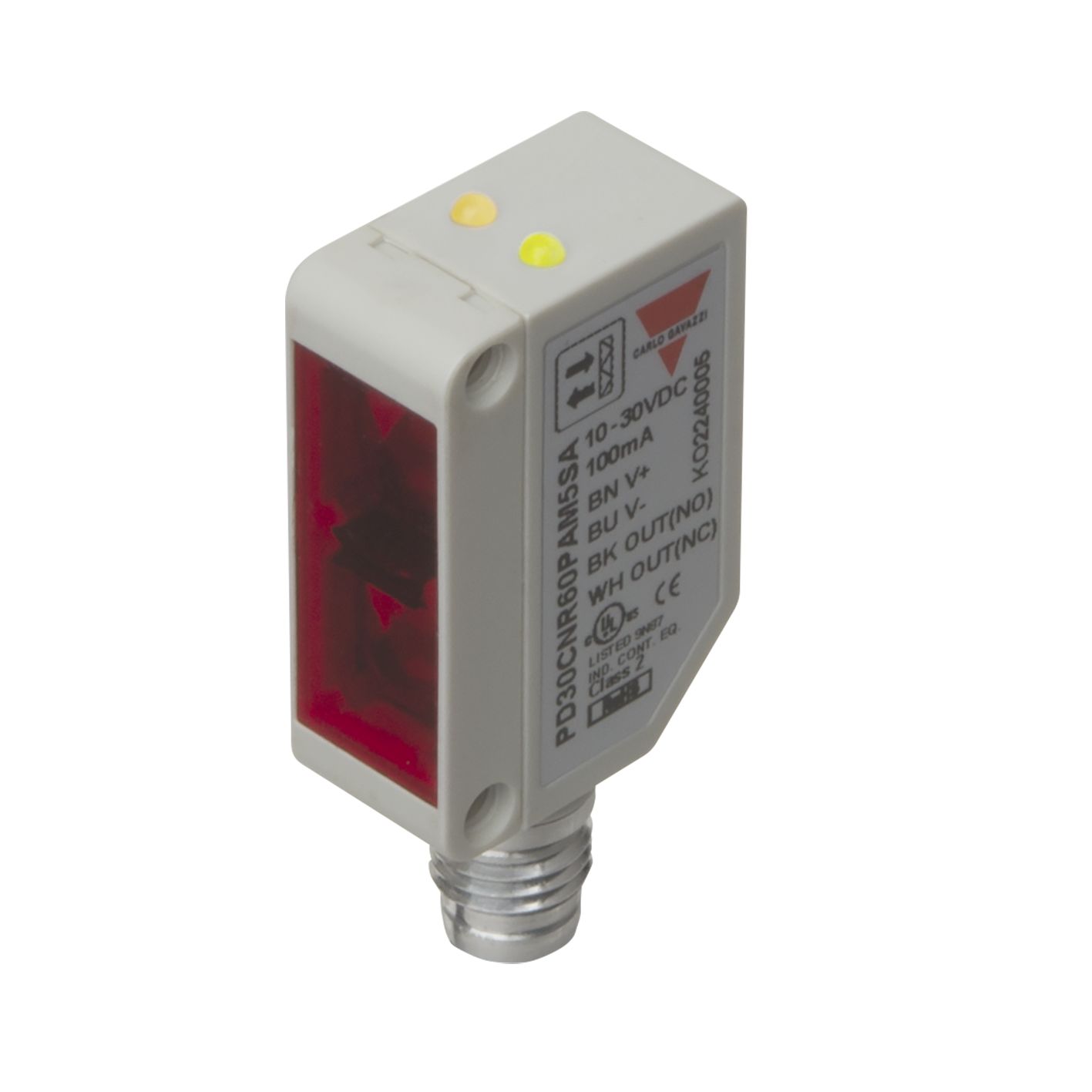 Carlo Gavazzi Retroreflective Photoelectric Sensor, Rectangular Sensor, 6000 mm Detection Range