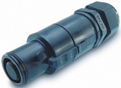ITT Cannon, Veam Snaplock IP65 Black Cable Mount 1P Industrial Power Plug, Rated At 250A, 1.0 kV