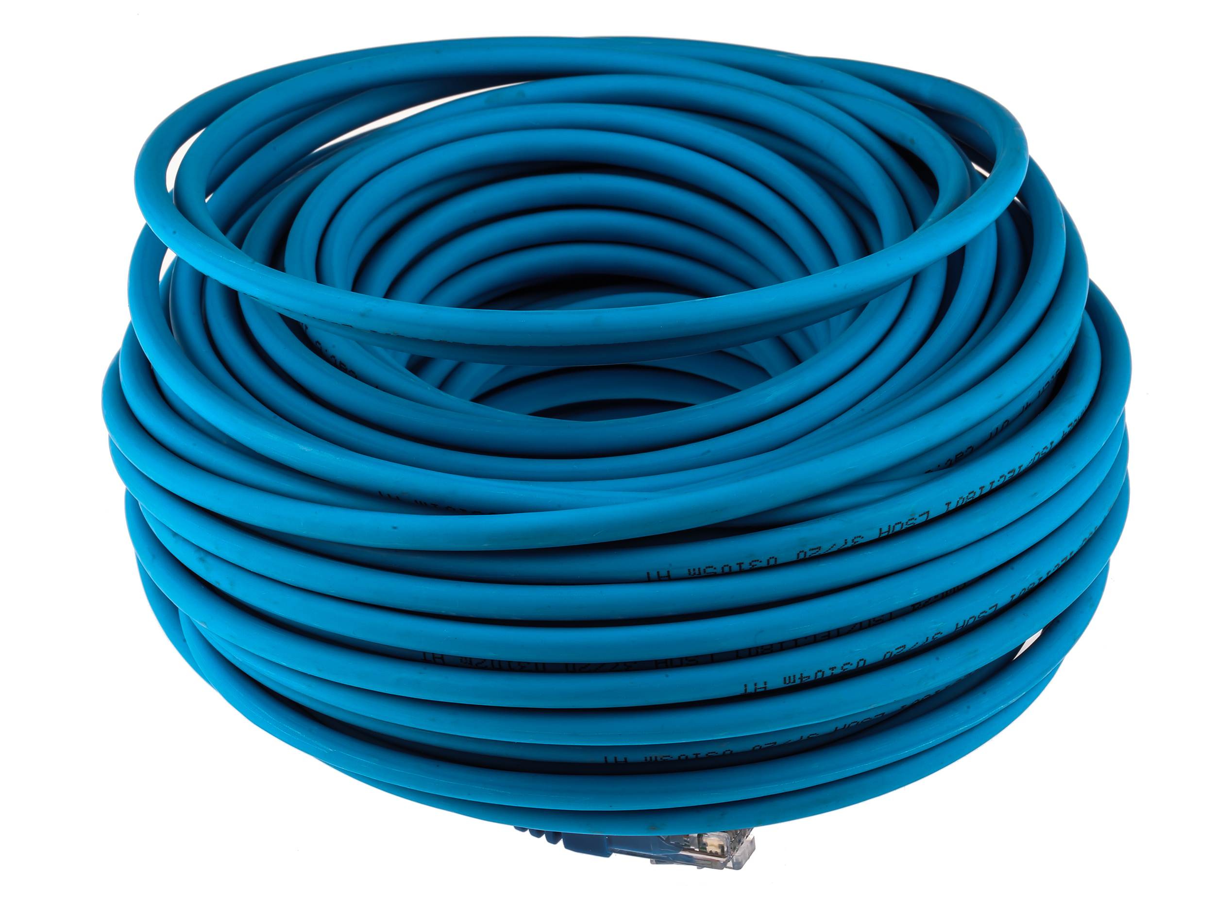 RS PRO, 30m Cat6, Blue RJ45 to Male RJ45 Male, U/UTP Unshielded, Terminated LSZH Sheath