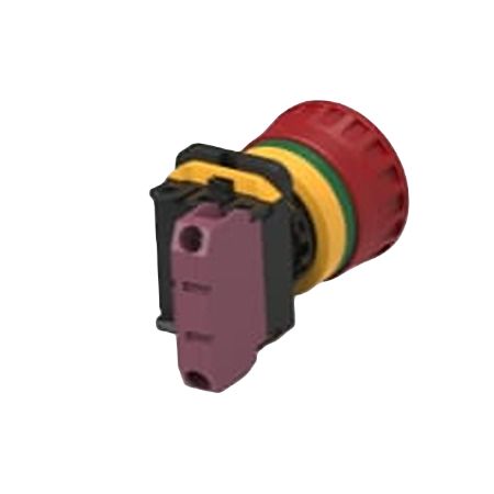 TE Connectivity PBES22 Series Emergency Stop Push Button, Panel Mount, 22.3mm Cutout, 1NC, IP20, IP65