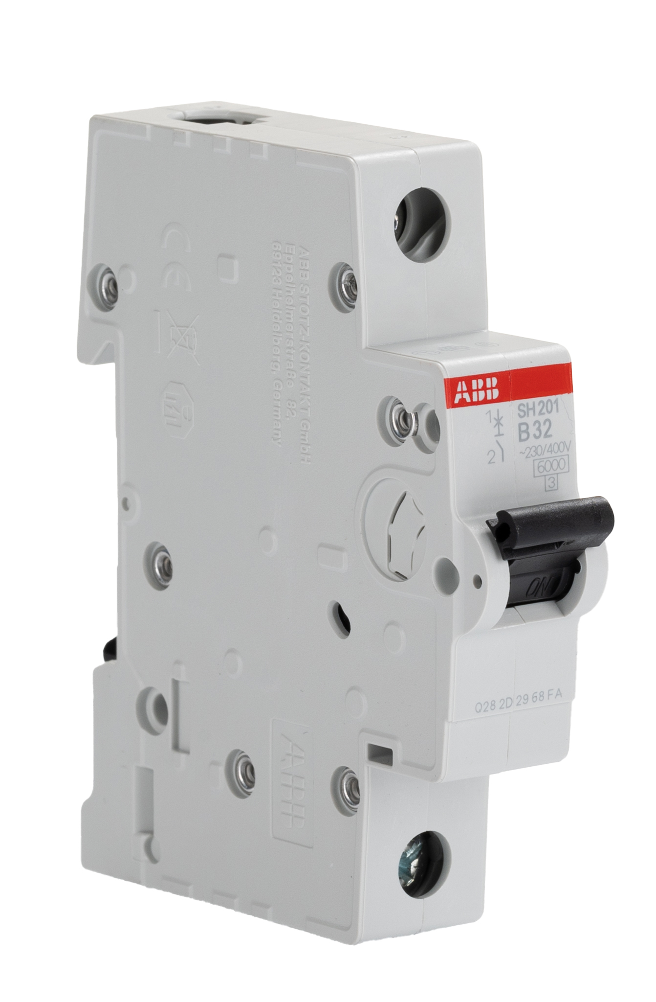 ABB Compact Home SH200 MCB, 1P, 32A Curve B, 440V AC, 60V DC, 6 kA Breaking Capacity