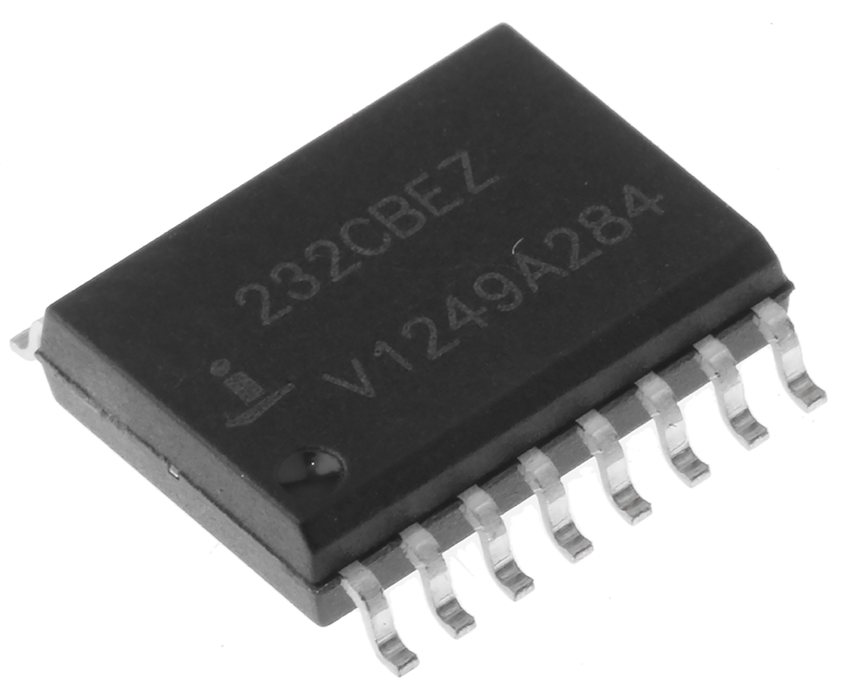 Renesas Electronics ICL232CBEZ Line Transceiver, 16-Pin SOIC W