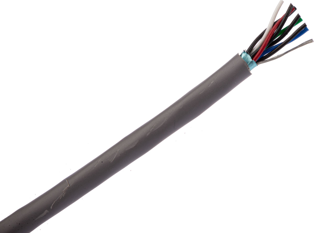 Alpha Wire Alpha Essentials Communication & Control Series Control Cable, 4 Pairs, 8 Cores, 0.23 mm², Screened, 24 AWG,
