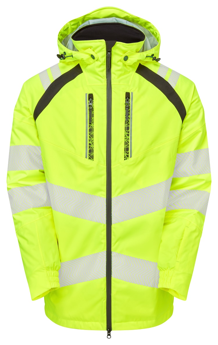 PULSAR LFE918 Yellow Men Hi Vis Parka, XL