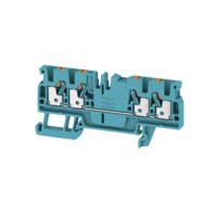 Weidmuller 1521700000 A Series Blue, 2.5mm², Single-Level, Push In Termination