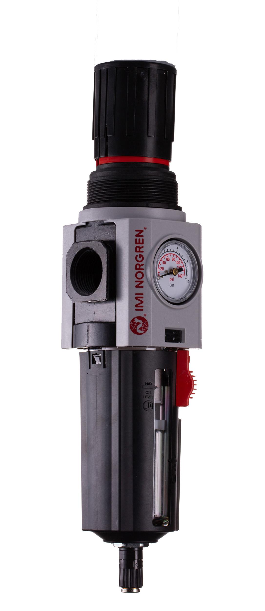 Norgren Excelon Plus Polycarbonate Filter Regulator, 5μm, G 3/4, Automatic, 10 bar