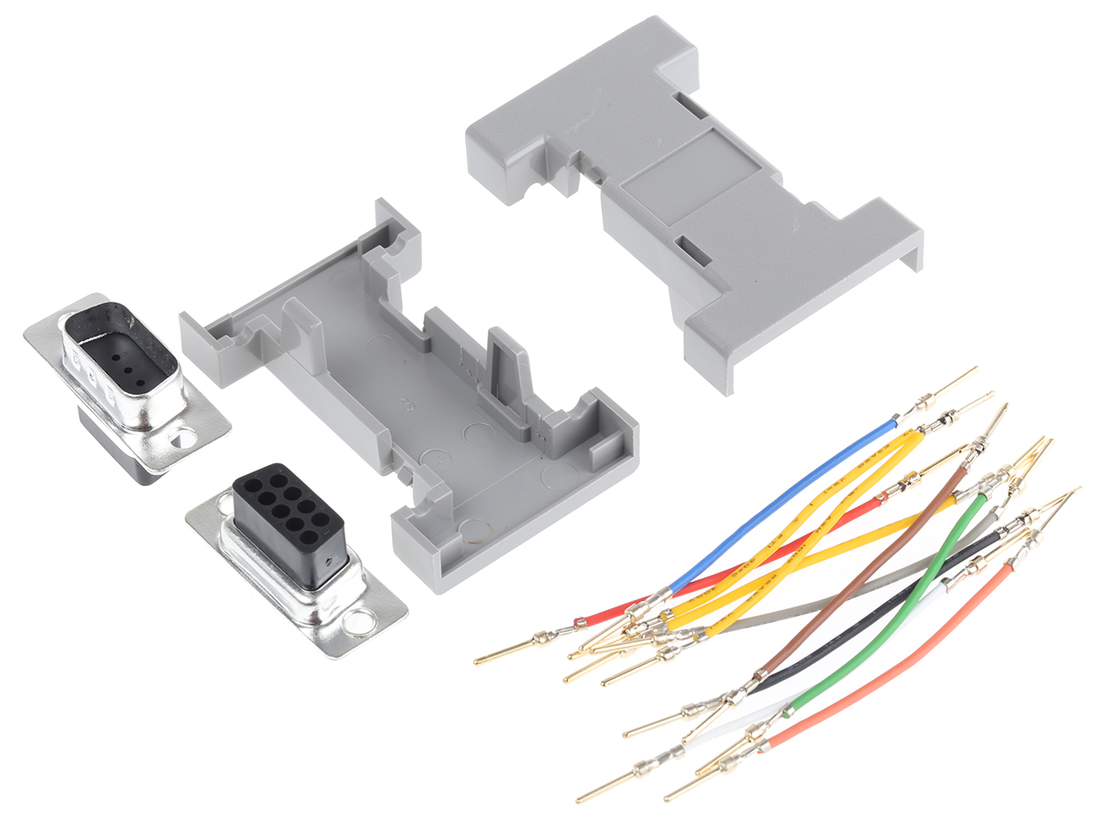 RS PRO D Sub Adapter Male 9 Way D-Sub to Male 9 Way D-Sub